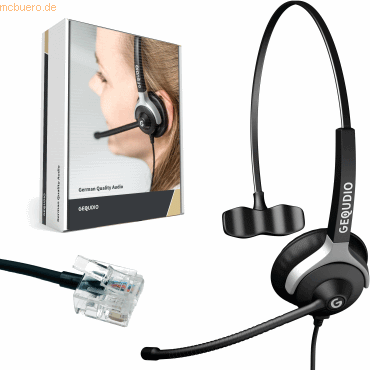 Headset 1-Ohr kompatibel für Unify/Siemens Telefone inklusive Anschlusskabel