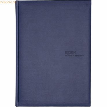 Planungsbuch A4 1 Tag/2 Seiten blau 2023