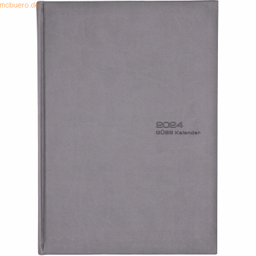 Planungsbuch A4 1 Tag/2 Seiten grau 2023