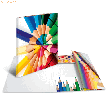 Sammelmappe A3 Pappe Stifte