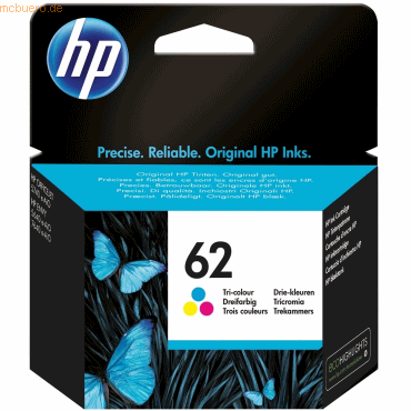 Tintenpatrone HP C2P06AE Nr. 62 dreifarbig
