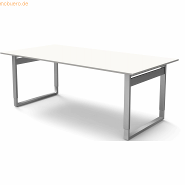 Schreibtisch StageOne Form 5 XL BxT 200x100cm weiß