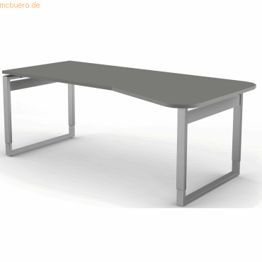 Schreibtisch StageOne Form 5 XL BxT 20x1000cm grafit
