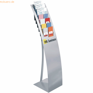 Prospektst&auml;nder A4 7 F&auml;cher alusilber