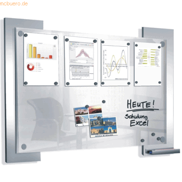 Infoboard Look HxB 840x1060mm Glas satiniert