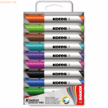 Whiteboardmarker 3mm Rundspitze Set mit 10 Farben