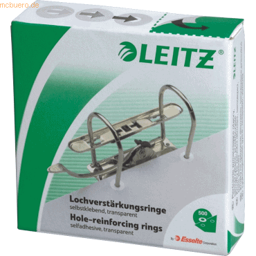 Lochverstärkungsringe weiß transparent selbstklebend VE=500 Stück