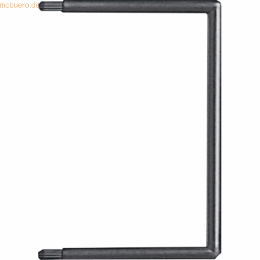Stecker 85x60mm schwarz