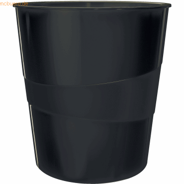 Papierkorb Recycle 15l PP schwarz