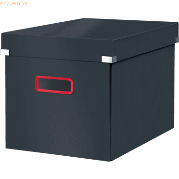 Aufbewahrungsbox Click & Store Cosy Cube groß Karton grau