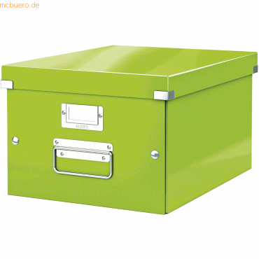 Ablagebox Click &amp; Store Wow A4 Graukarton grün