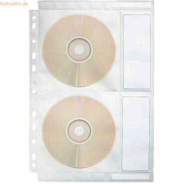 CD-Hülle für 4 CDs zum Abheften