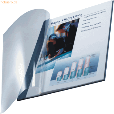 Buchbindemappe impressBind Soft Cover 7,0mm blau VE=10 Stück