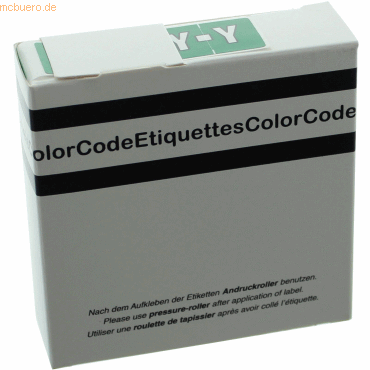 Color Buchstaben-Signale Y (Farbsystem Leitz/Elba) dunkelgrün VE=250 Stück