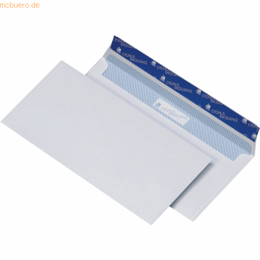 Briefumschläge DINlang mit 100g/qm haftklebend weiß VE=500 Stück