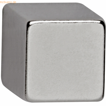 Neodym-Würfelmagnet 1x1x1cm silber VE=4 Stück