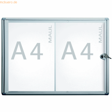 Schaukasten extraslim 2xA4 aluminium Innenbereich 35x49,1x2,7cm