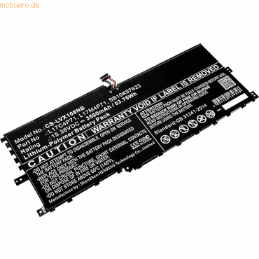 Akku für Lenovo L17C4PH1 Li-Pol 7,68 Volt 7600 mAh schwarz