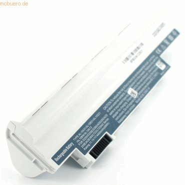 Akku für Acer Aspire One Happy N550 Li-Ion 10,8 Volt 4400 mAh weiß