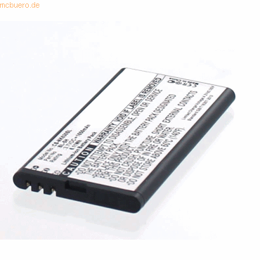 Akku für Nokia Lumia 630 Dual SIM Li-Ion 3,7 Volt 1650 mAh schwarz