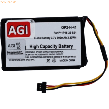 Akku für Tomtom P11P16-22-S01 Li-Ion 3,7 Volt 900 mAh schwarz