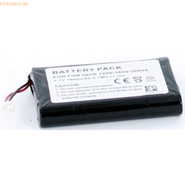 Akku für Garmin iQue 3200 Li-Ion 3,7 Volt 1000 mAh schwarz