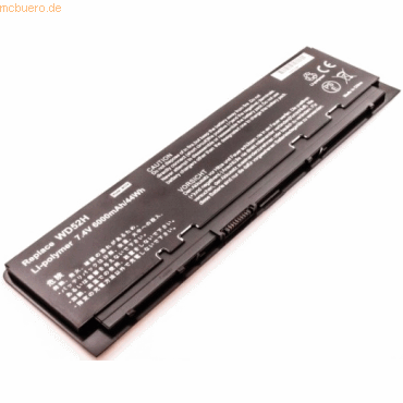 Akku für Dell Latitude E7250 Li-Pol 7,4 Volt 5000 mAh schwarz