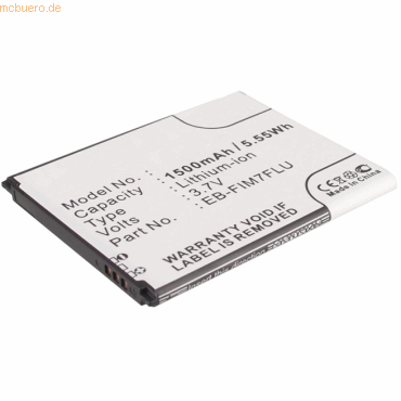 Akku für Samsung I8190 Galaxy S3 Mini Li-Ion 3,7 Volt 1450 mAh schwarz
