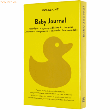 Notizbuch Passion Journal Large A5 Baby Hardcover 200 Blatt gelb