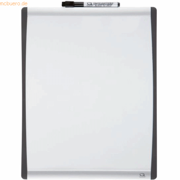 Weißwandtafel mit gewölbtem Rahmen Stahl magnetisch Aluminiumrahmen 280x355mm weiß