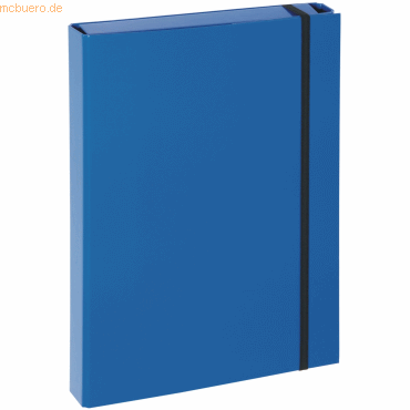 Heftbox A4 Pappe blau