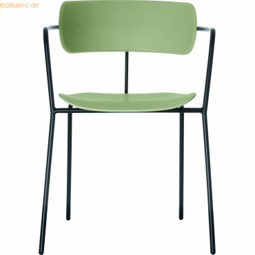 Stuhl Bistro Kunststoff VE=4 Stück grün