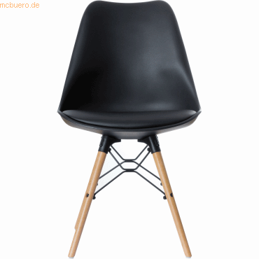 Stuhl Dogewood Kunststoff VE=2 Stück schwarz
