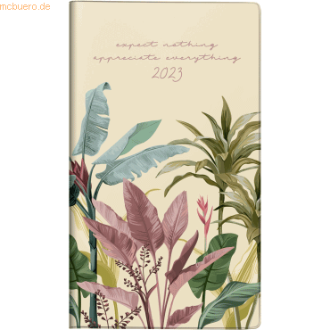 Taschenkalender TM15 8,7x15,3cm 1 Woche/Seite Grafik-Einband Jubgle 2023