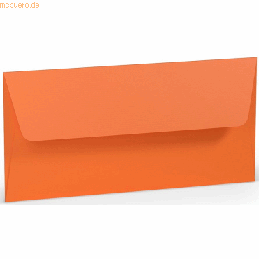 Briefumschlag DL Nassklebung Seidenfutter Orange