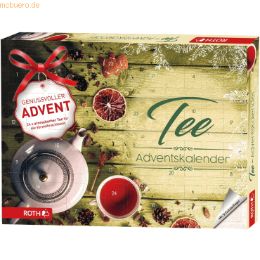 Tee-Adventskalender bestückt