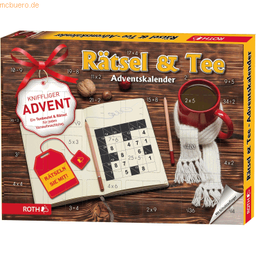 Adventskalender Rätsel & Tee bestückt