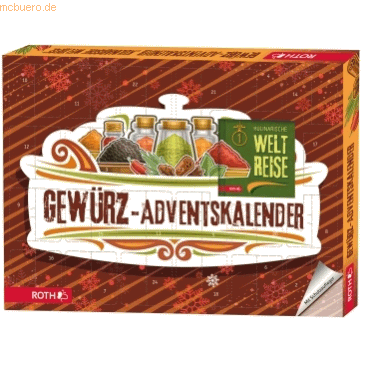 Adventskalender 'Gewürz-Adventskalender - Kulinarische Weltreise' bestückt