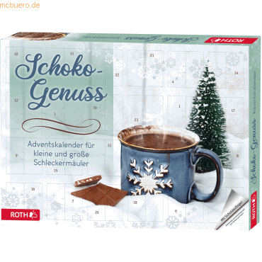 Adventskalender 'Schokogenuss-Adventskalender' gefüllt