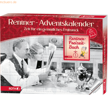 Adventskalender 'Rentner-Adventskalender zum Frühstück' gefüllt