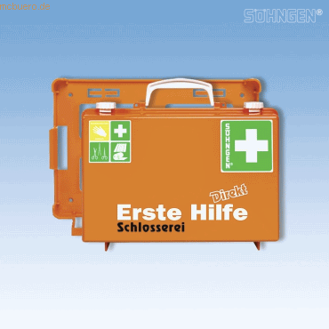Erste-Hilfe-Koffer Direkt Schlosserei orange