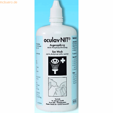 Augenspülung oculav NIT Sterillösung 250 ml
