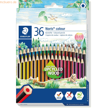Farbstift Noris Colour ca. 3 mm farbig sortiert VE=36 Farben