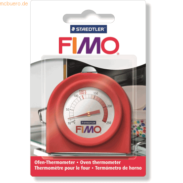 Ofen-Thermometer Fimo rot