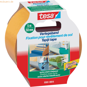 Verlegeband extra stark klebend 5mx50mm