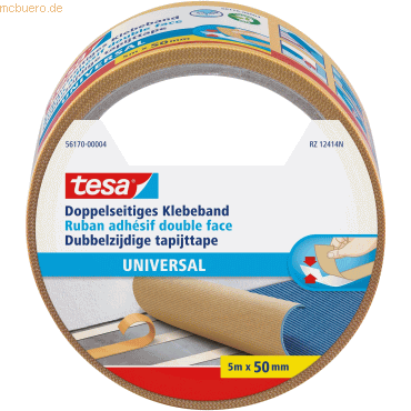 Klebeband Universal doppelseitig 5mx50mm