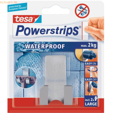 Powerstrips Rasiererhalter Zoom Waterproof Metall