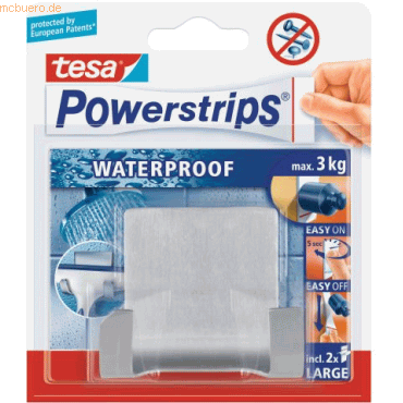 Powerstrips Waterproof Duohaken Zoom Metall silber VE=1 Stück