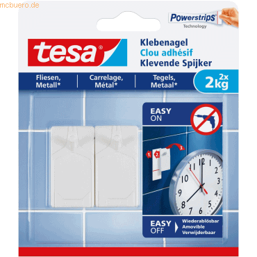 Klebenagel für Fliesen und Metall (2kg) VE=2 Stück weiß