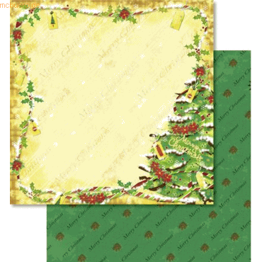 Scrapbook Paper Premium Glitter 30,5x30,5cm VE=5 Blatt Motiv 67